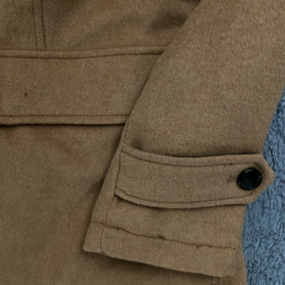 Zara Tan Hooded Men's Coat - Picture 6 of 6